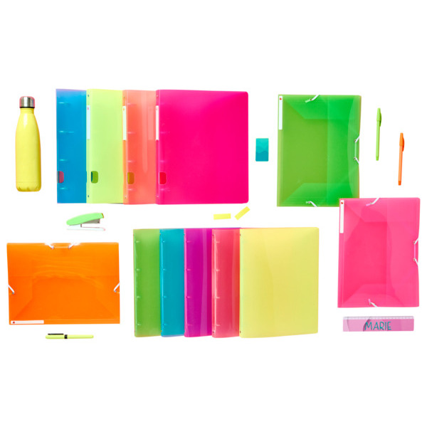  Classeur Souple Fluo Auchan code EAN 3665257332044 