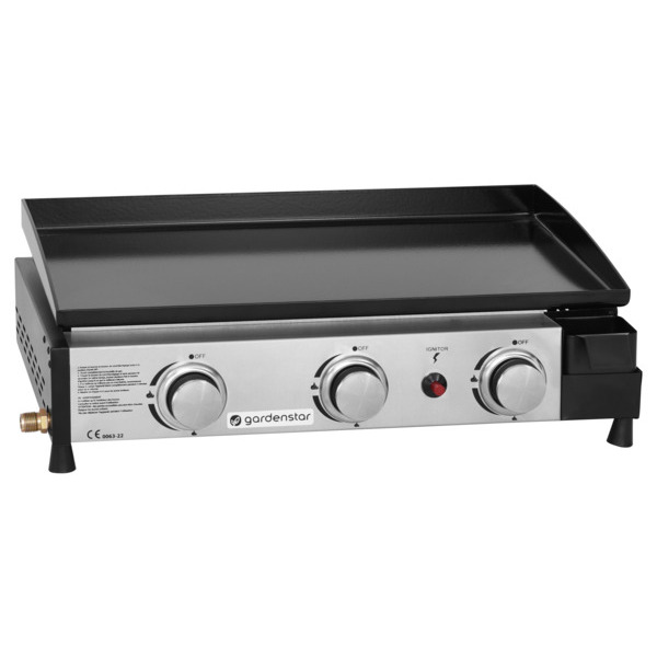  Plancha Gaz 3 Brûleurs Gardenstar code EAN 3665257360399 