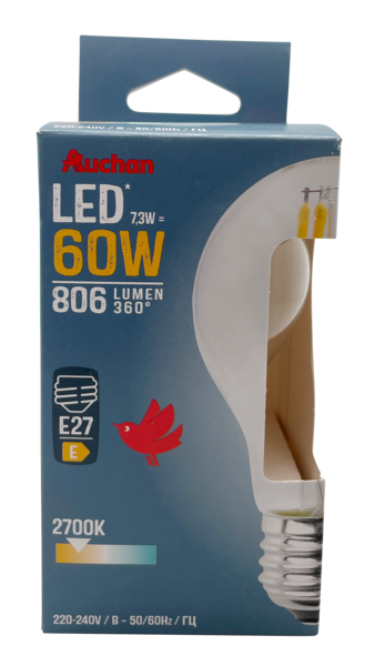 80% De Remise Immédiate Sur Le Deuxième Pack D'ampoules Led Auchan 3665257386962 