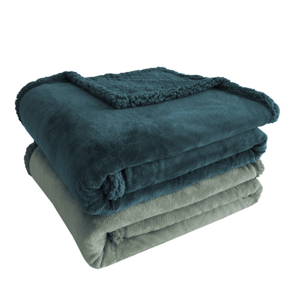 Plaid Coral/Sherpa Actuel 3665257410216 