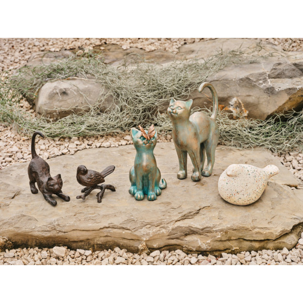  1 -Chat En Fonte H.17,5 Cm  Gardenstar code EAN 3665257472092 