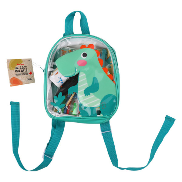  Sac A Dos Garni Dinosaure Et Papillon Auchan code EAN 3665257517588 