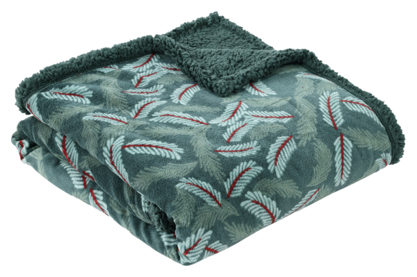 Plaid Coral/Sherpa Actuel 3665257579579 