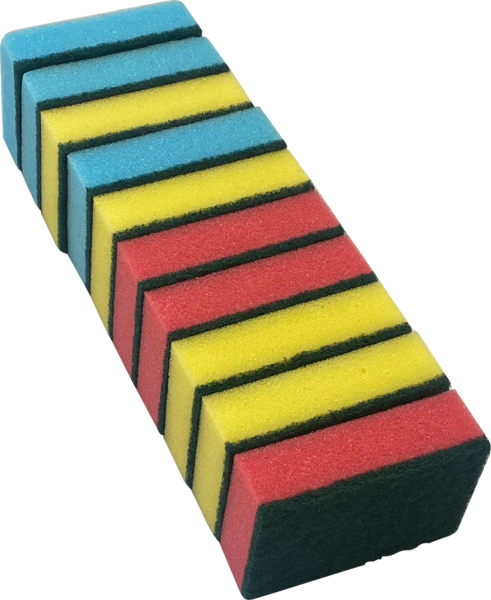 Lot De 10 Eponges Colorees