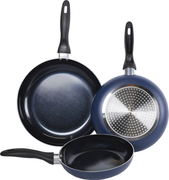 lot de 3 poêles Ø 20 - 24 - 28 cm actuel