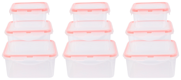  Lot De 9 Boites En Plastique Actuel code EAN 3665257678135 