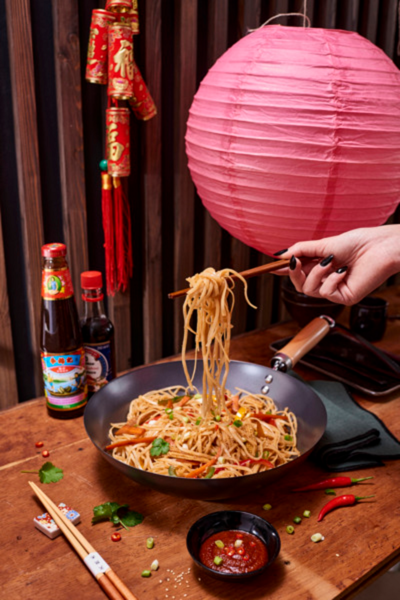 wok Ø 30 cm en acier actuel