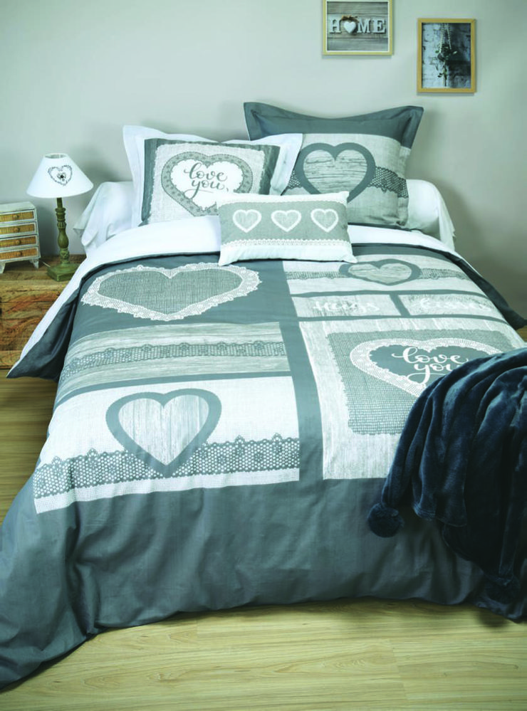 PARURE HOUSSE DE COUETTE 240 X 220 CM + 2 TAIES...