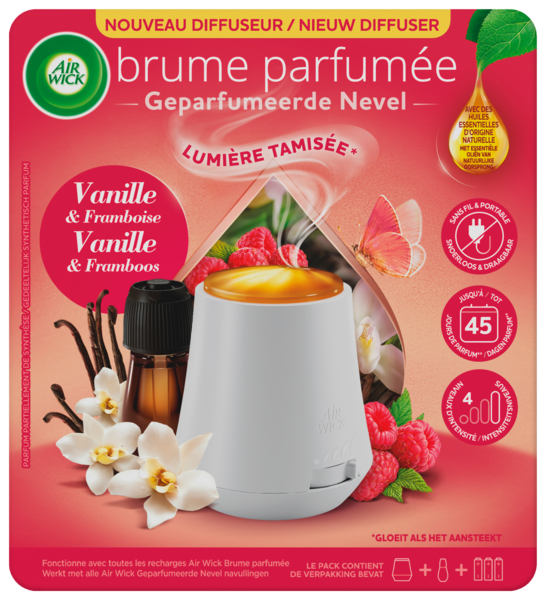 DIFFUSEUR BRUME PARFUMÉE VANILLE & FRAMBOISE
AI...