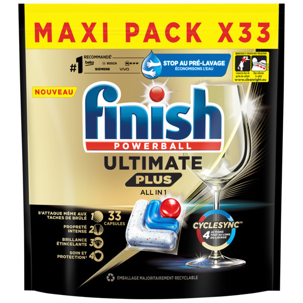 Tablettes Lave-Vaisselle Ultimate Plus All In 1 Finish 3665468401508 