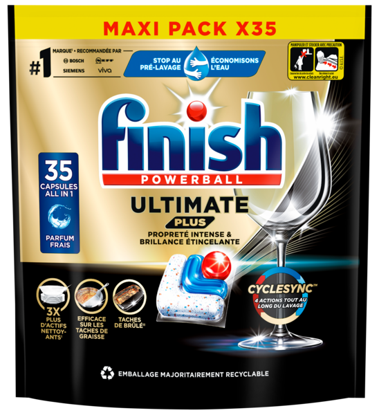  Capsules Lave-Vaisselle Ultimate Plus Finish code EAN 3665468402321 