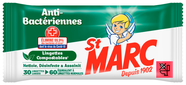  Lingettes Anti-Bactériennes St Marc code EAN 3665468601618 