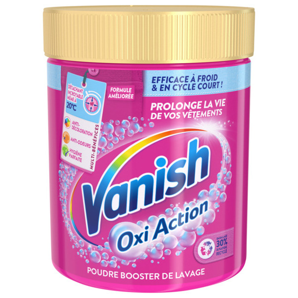 VANISH DÉTACHANT OXI ACTION POUDRE BOOSTER DE LAVAGE
 code EAN 3665468700809 
