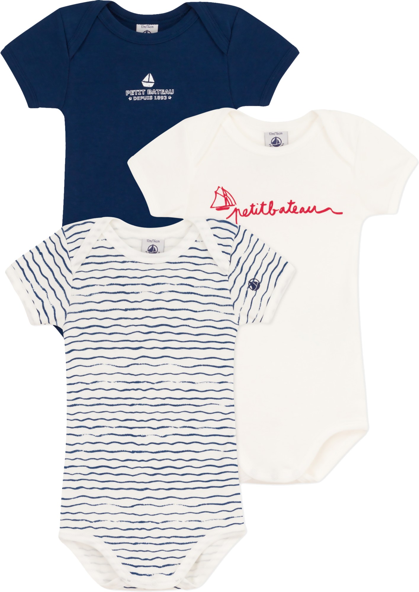 LOT DE 3 BODIES MANCHES LONGUES OU MANCHES COUR...