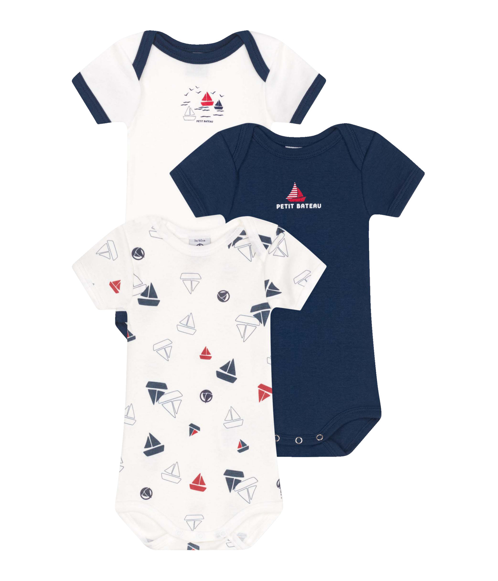 LOT DE 3 BODIES MANCHES LONGUES OU MANCHES COUR...