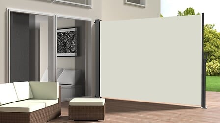 Paravent extérieur rétractable PHOENIX Crème  4...