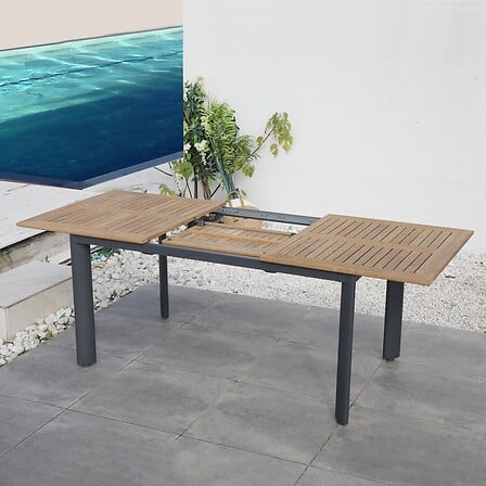 Table de jardin extensible BRASILIA Gris Alumin...