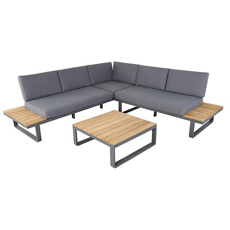 Salon de jardin canapé d'angle 5 places NOUMEA ...