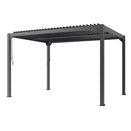 RED DECO Pergola bioclimatique MELBOURNE Gris Aluminium 3x4m code EAN 3666162006303 