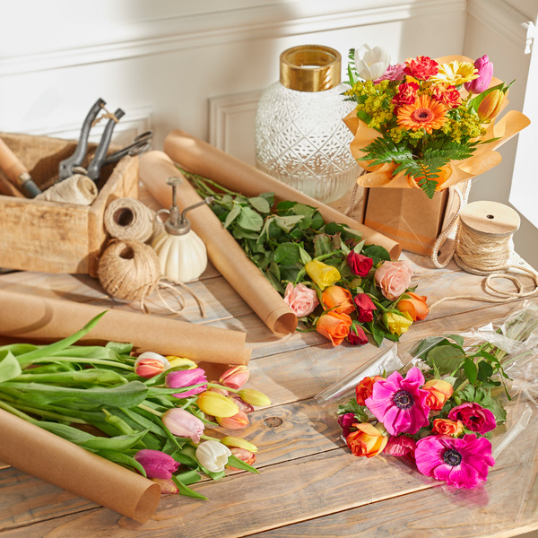  BOUQUET 10 ROSES 50 CM ARLEQUIN  code EAN 3666737708793 