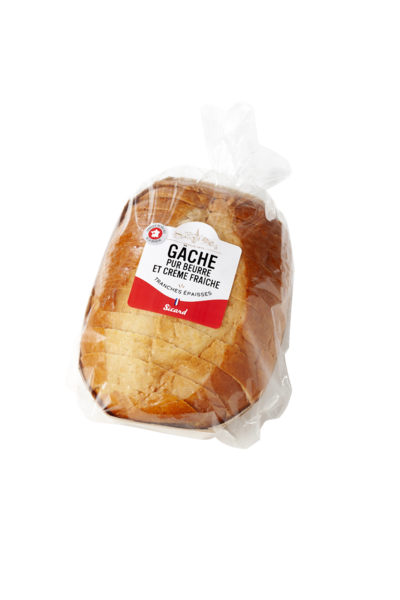 GÂCHE PUR BEURRE ET CRÈME FRAICHE TRANCHÉE 
