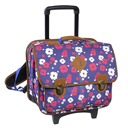 FEATHER Cartable à roulettes 2 compartiments FEATHER 41 cm à motifs code EAN 3681643310557 