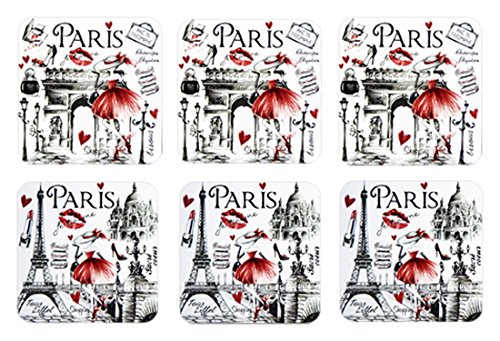 Paris Glam T03Q Shopping Dessous de Verre Liège...