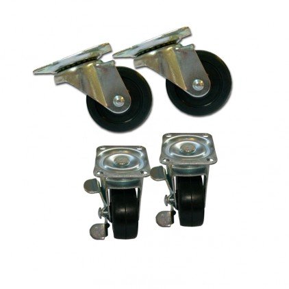 Roulettes pivotantes 50 mm - Lot de 4