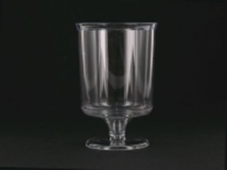 240 verres à pied jetables plastique transparents