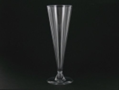 100 flûtes à champagne plastique jetables trans...