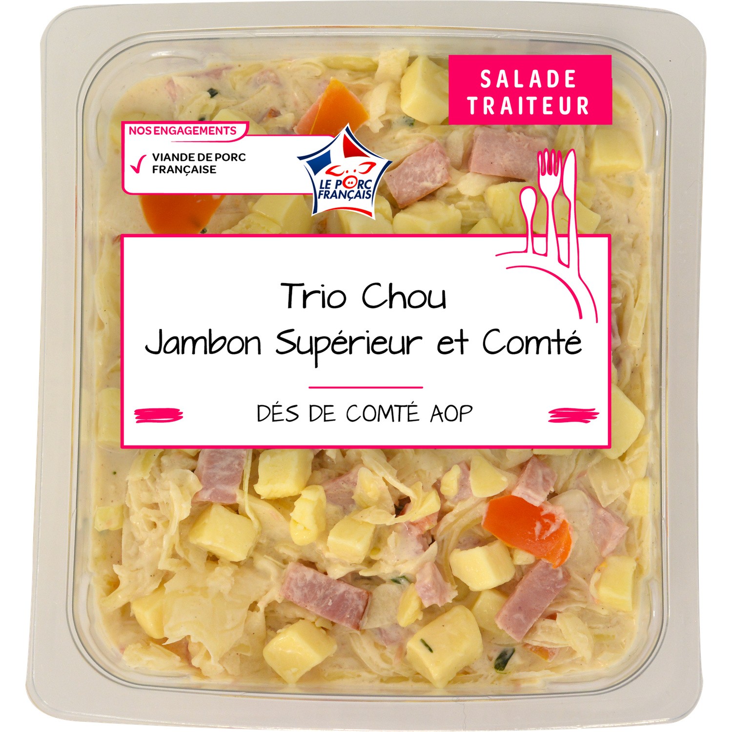 Salade de chou jambon et comté MIX BUFFET