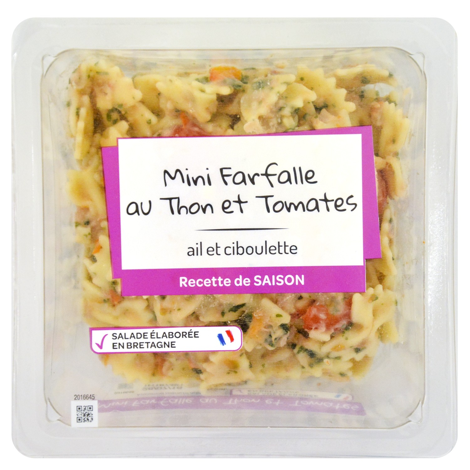 Salade de pâtes mini Farfalles au thon/tomates 