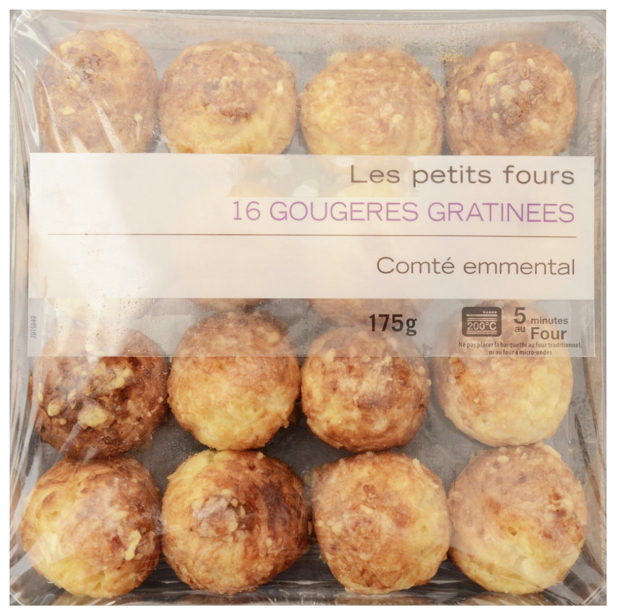 16 GOUGÈRES AUX FROMAGES 3700009259061 16 GOUGÈRES AUX FROMAGES 3700009259061