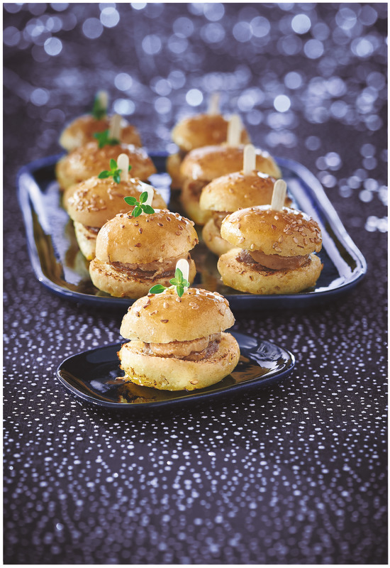 FE 9 MINI BURGER AU BOEUF, BLOC DE FOIE GRAS DE CANARD ET CHUTNEY DE FIGUES  3700009264478 (3700009264478)