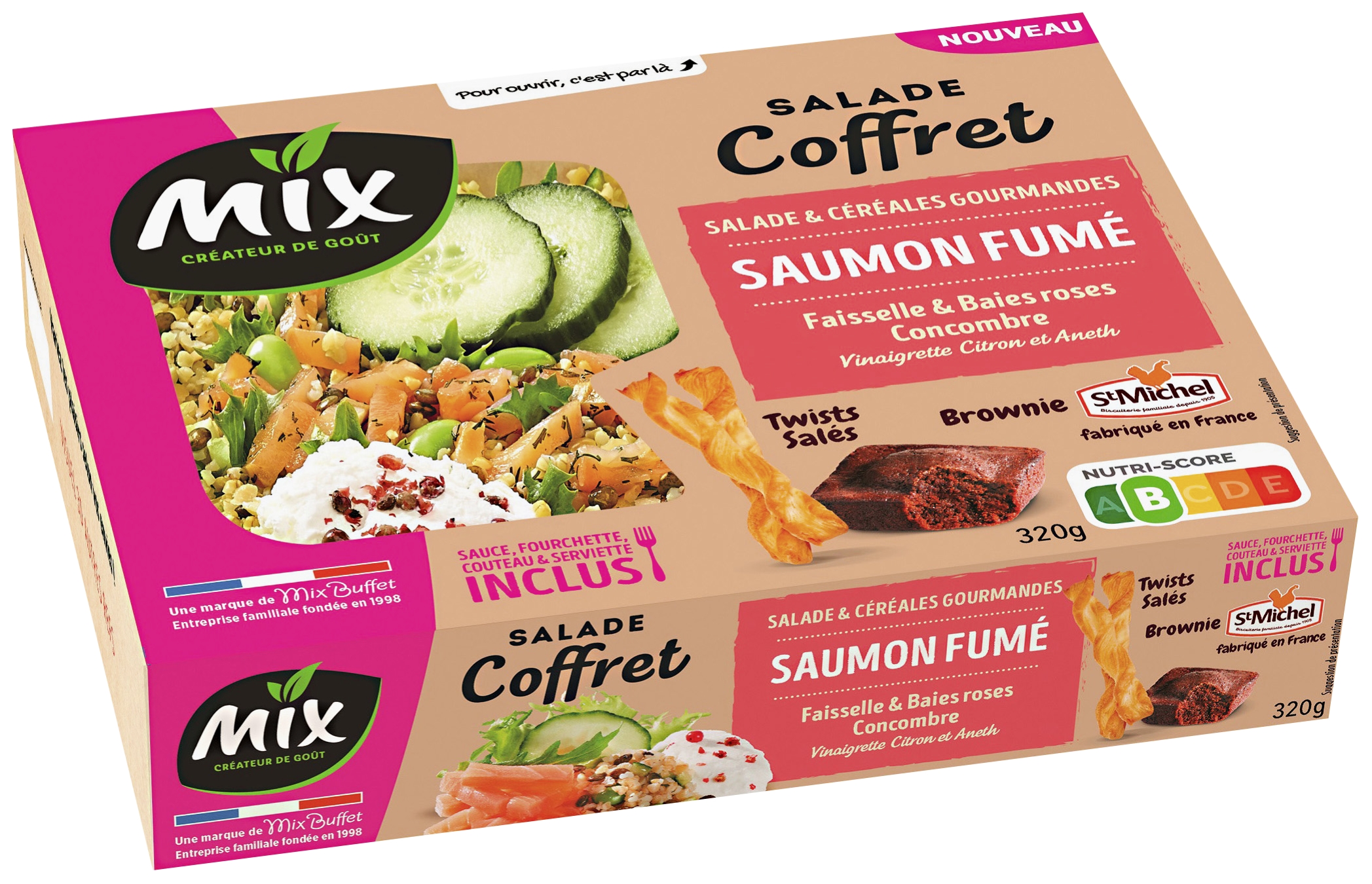 Salade coffret saumon fumé Mix