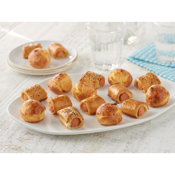 Assortiment de 24 gougères fromages et de 24 duo saucisses costumées 3700009265635 (3700009265635)
