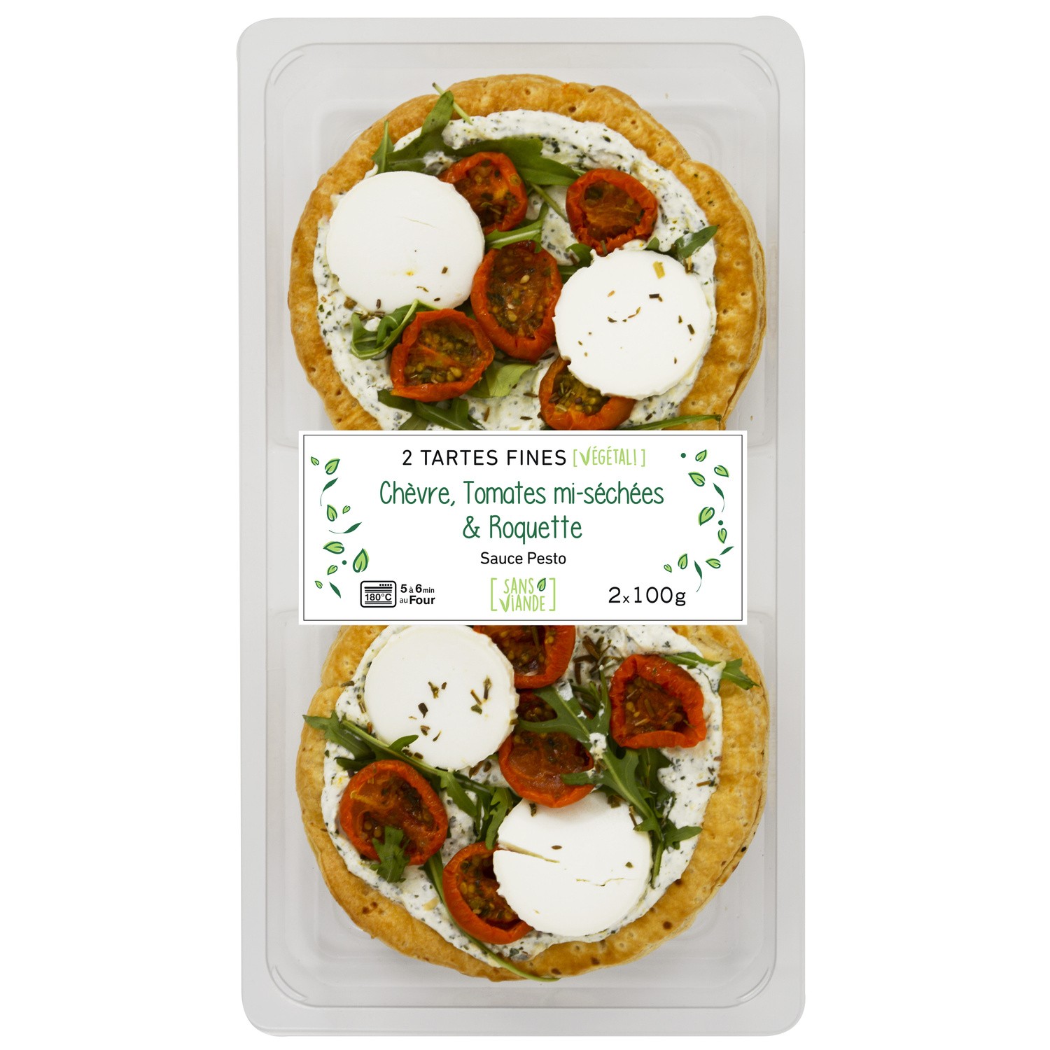 Tarte fine chèvre et tomates séchées MIX BUFFET