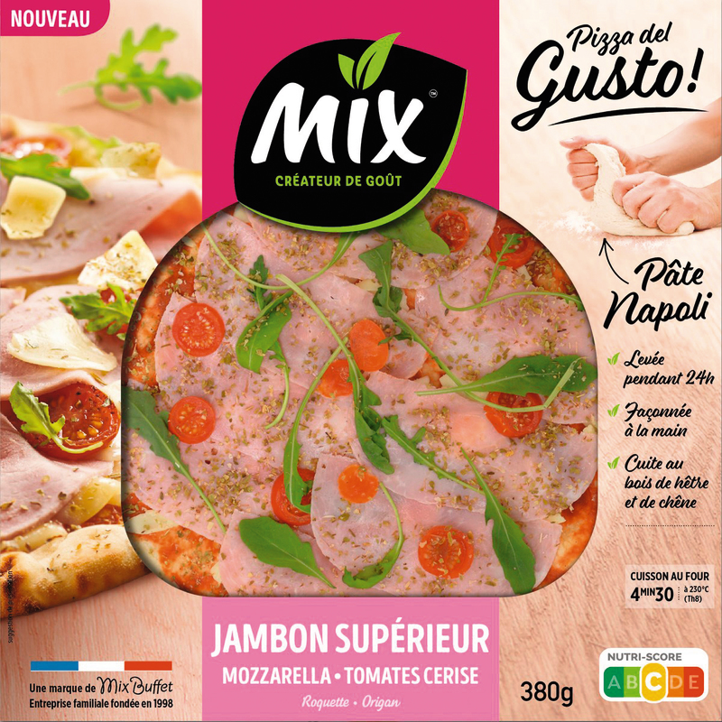PIZZA DEL GUSTO JAMBON SUPÉRIEUR mix