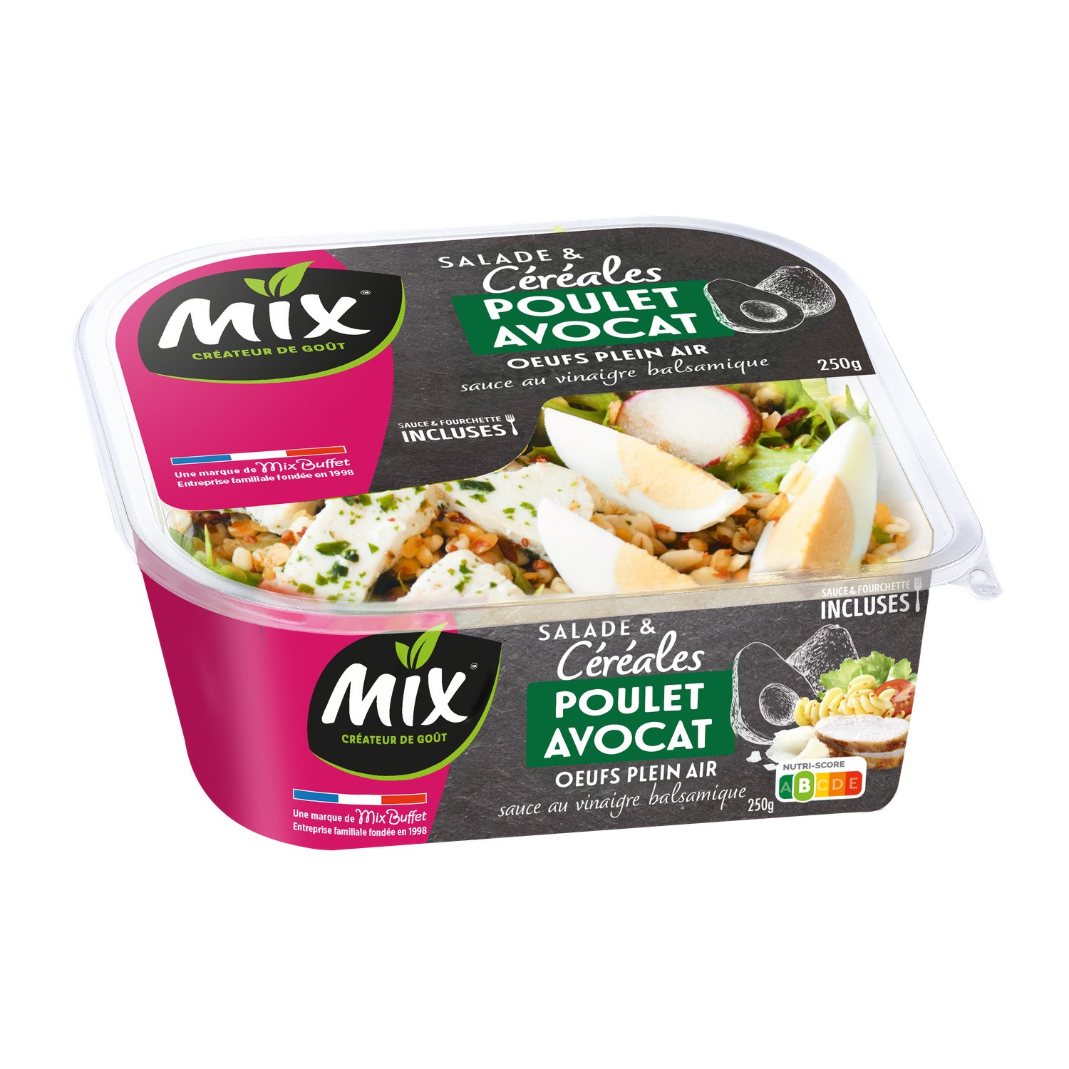 Salade céréales, poulet et avocat MIX BUFFET