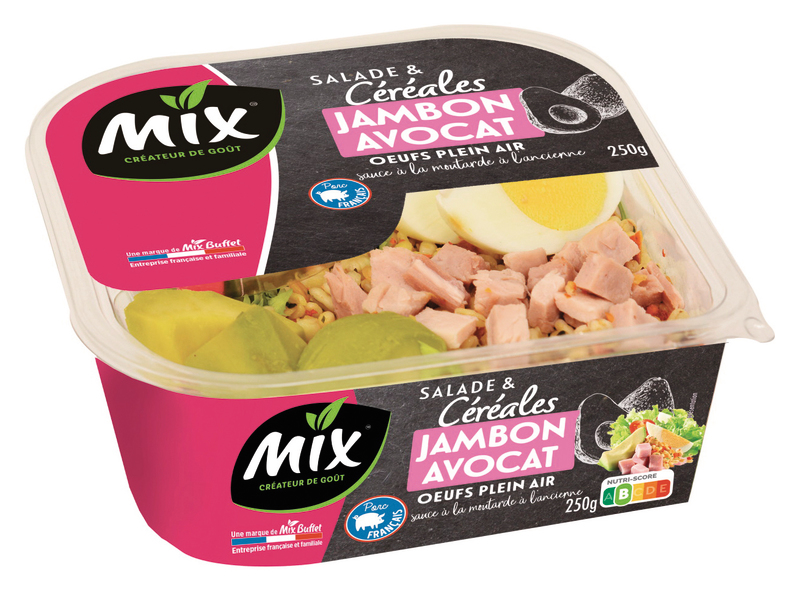 SALADE CÉRÉALES JAMBON AVOCAT mix