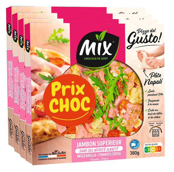 PIZZAS DEL GUSTO JAMBON SUPÉRIEUR MOZZARELLA TO...