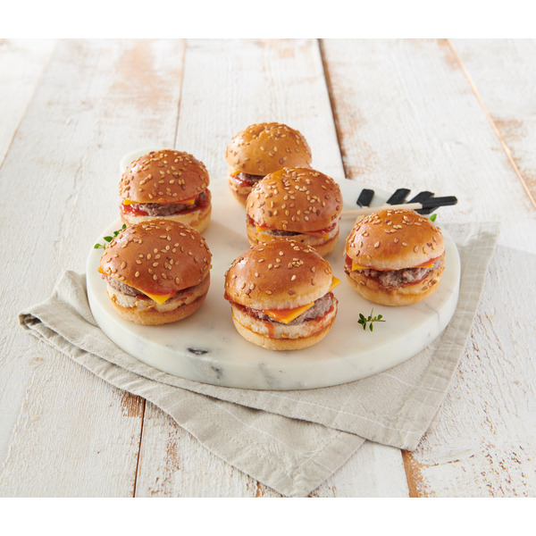  6 Mini-Cheeseburgers Au Bœuf Charolais code EAN 3700009273593 