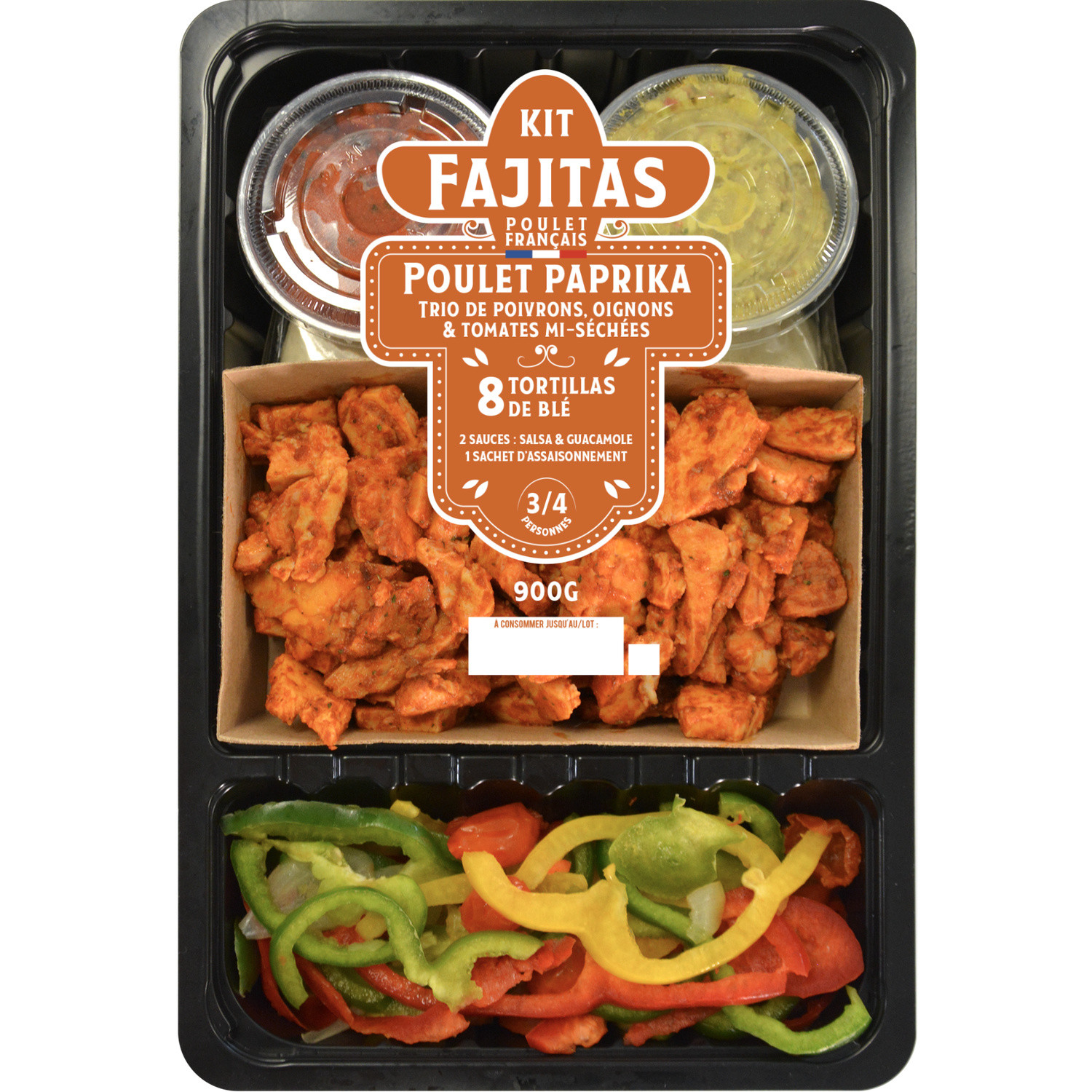 Plat cuisiné Kit fajitas poulet paprika MIX BUFFET