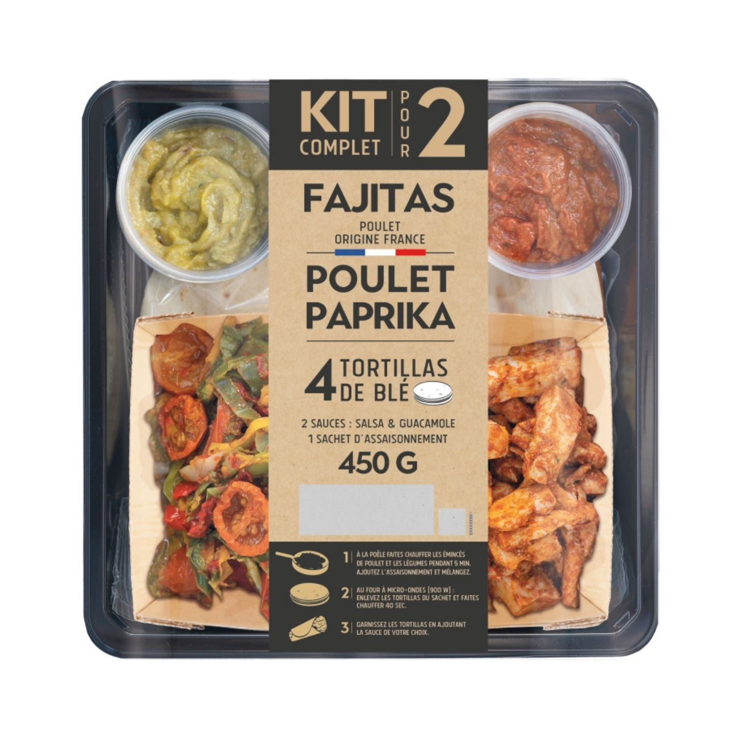 Kit fajitas poulet paprika MIX BUFFET