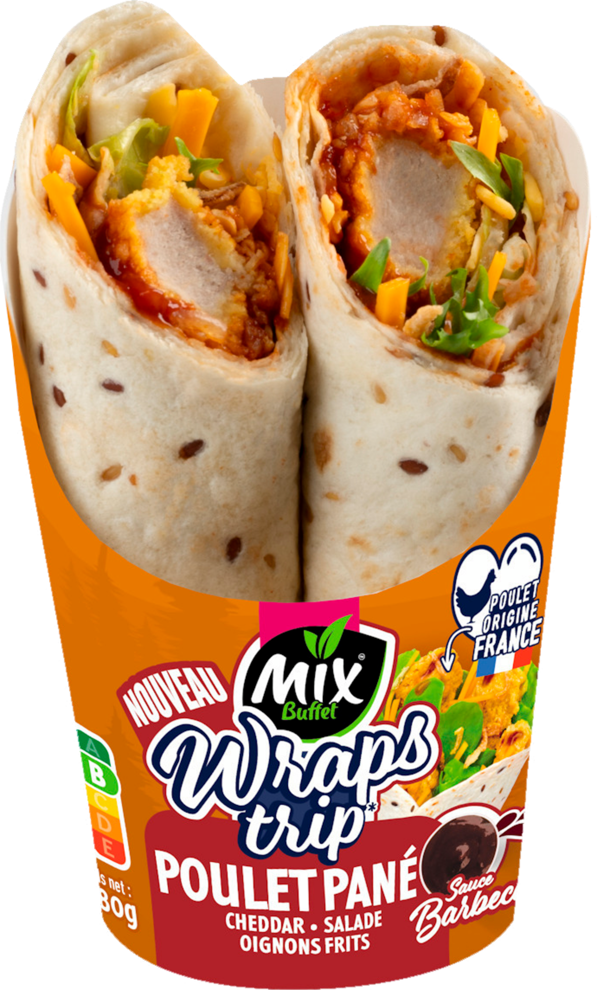 Wraps trip poulet pané