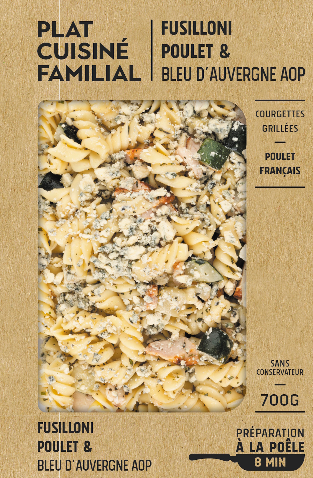 Fusilloni poulet & bleu d'Auvergne AOP