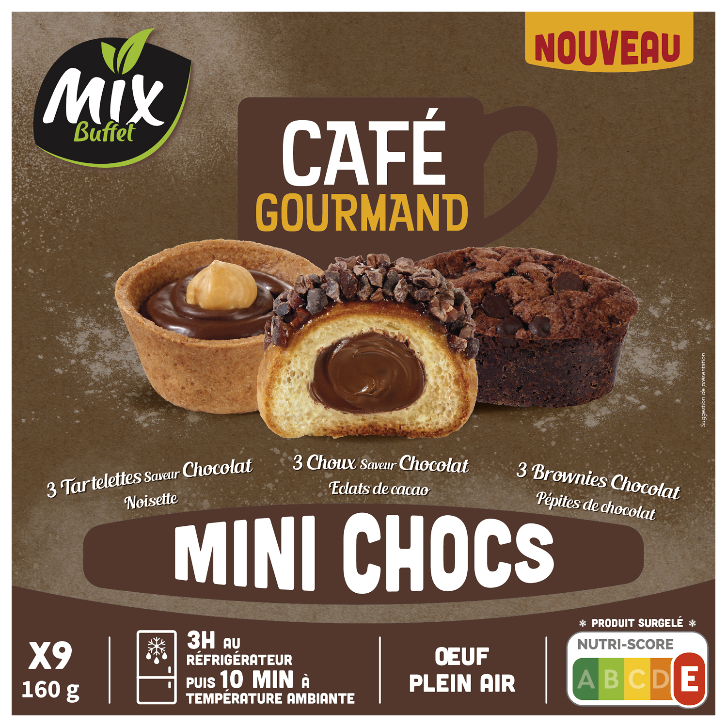  MINI PATISSERIES SURGELEES MIX BUFFET code EAN 3700009282618 