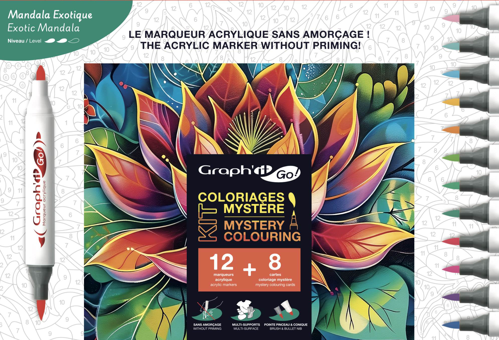 Graphi't Go KIT COLORIAGE MYSTÈRE code EAN 3700010099427 