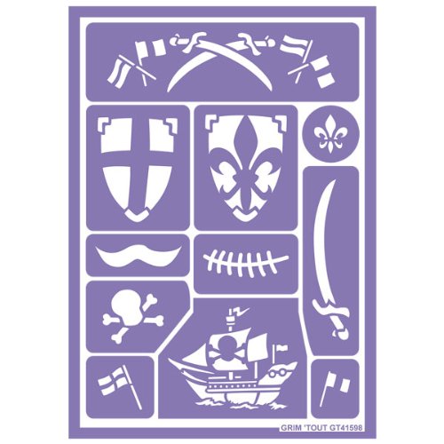 - gt41598 - bijou et cosmétique - pochoir maqui...