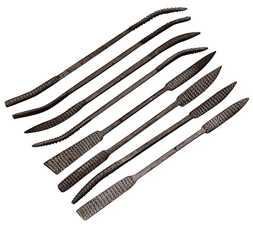 Rifloirs pour stéatite, set de 8